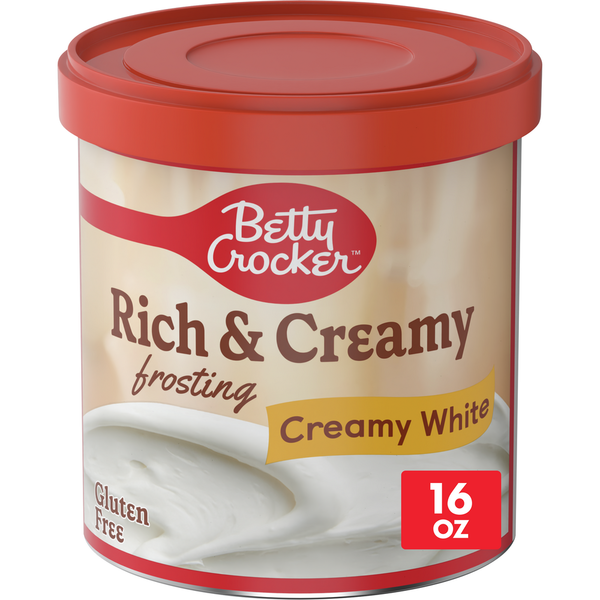 Baking Supplies & Decor Betty Crocker Rich & Creamy Gluten Free Creamy White Frosting hero