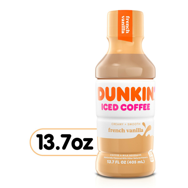 Bakery Desserts Dunkin' French Vanilla Iced Coffee Bottle hero