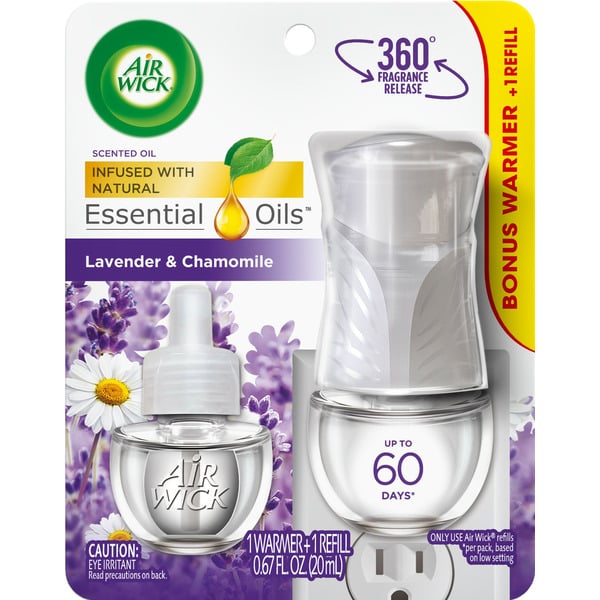 Air Fresheners & Candles Air Wick® Plug in Scented Oil Starter Kit (Warmer + 1 Refill), Lavender & Chamomile hero