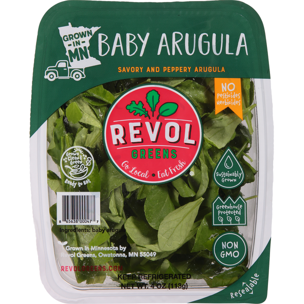 Packaged Vegetables & Fruits Revol Greens Baby Arugula hero