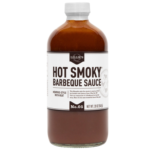 Condiments Lillie's Q Hot Smoky Barbeque Sauce hero