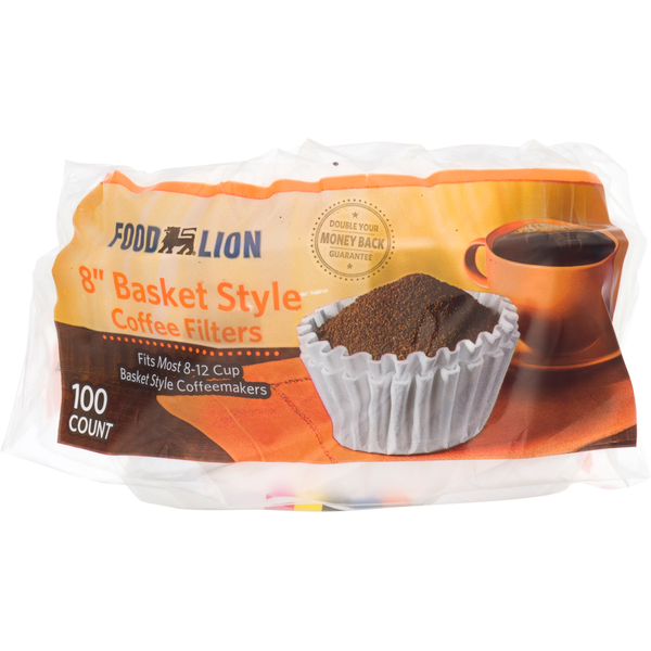 Coffee Food Lion 8" Basket Style Coffee Filters hero