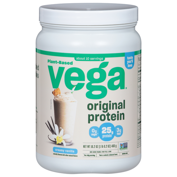 Protein & Meal Replacements Vega Protein, Plant-Based, Creamy Vanilla, Original hero