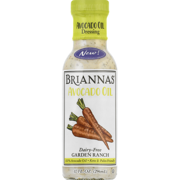 Salad Dressing & Toppings BRIANNAS Avocado Oil Dressing, Dairy-Free Garden Ranch hero