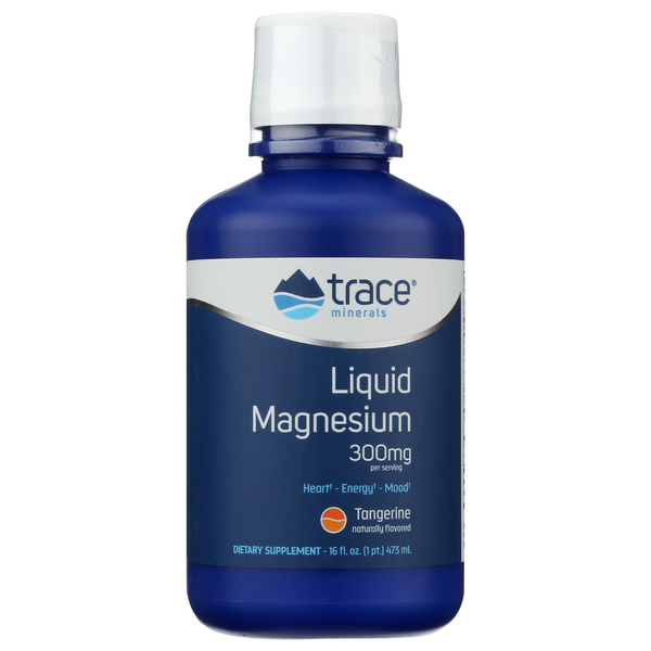 Vitamins & Supplements Trace Minerals Fast Absorbing Liquid Magnesium Tangerine Flavor hero