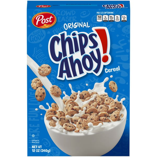 Cereal Post Chips Ahoy! Breakfast Cereal, 12 Ounce boxes hero