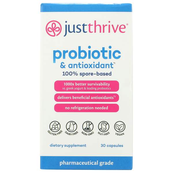 Digestion Just Thrive Probiotic & Antioxidant 30 Count hero