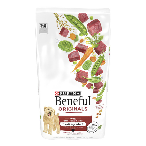 Dog Food & Care Purina Beneful Originals With Farm-Raised Beef, With Real Meat Dog Food hero