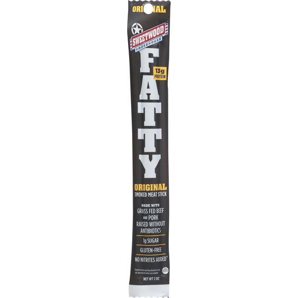 Jerky Sweetwood Smoke & Co. FATTY Smoked Meat Stick, Original hero