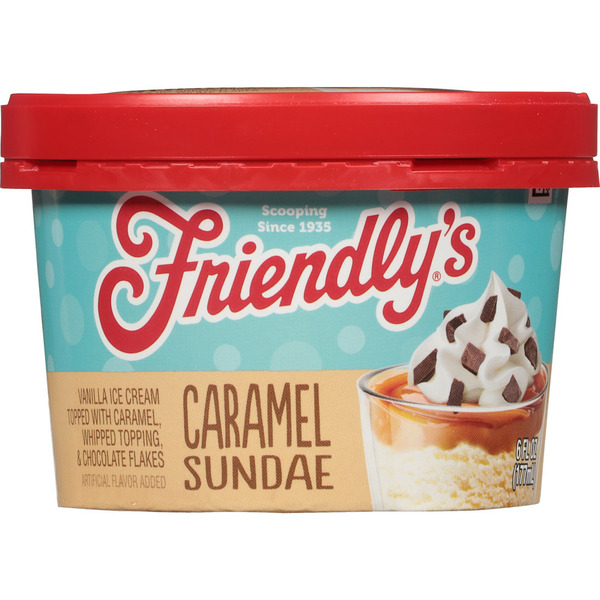 Ice Cream & Ice Friendly's Ice Cream Sundae Single Serve Original Caramel hero