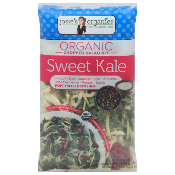 Prepared Soups & Salads Josie’s Organics Chopped Salad Kit, Organic, Sweet Kale hero