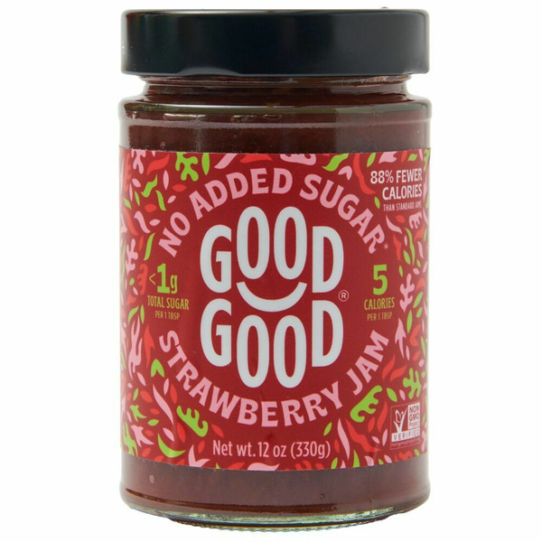 Spreads Good Good Strawberry Jam, No Added Sugar hero