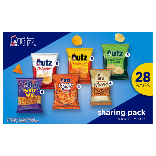 Chips & Pretzels Utz Variety Snack Pack hero