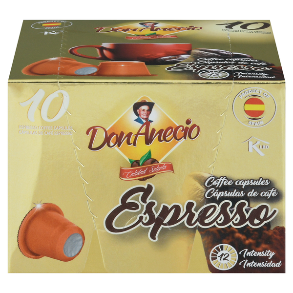 Don Anecio Coffee, Espresso, Capsules hero