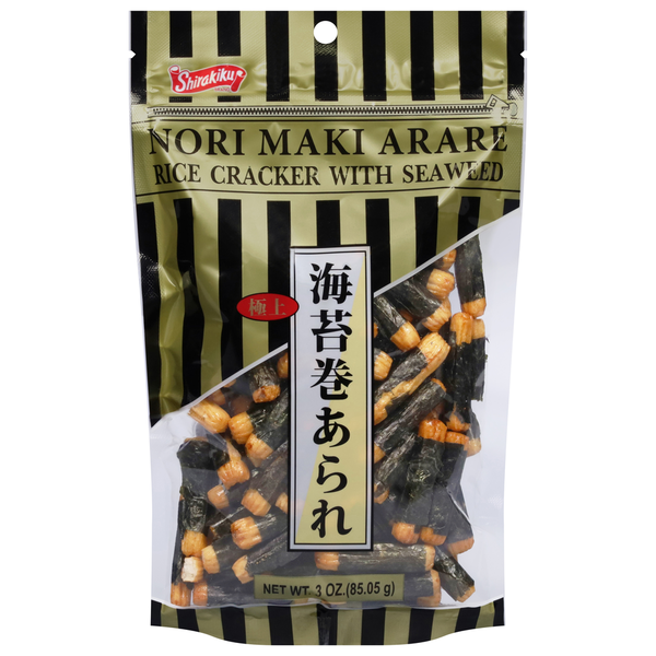 Asian Foods Shirakiku Rice Cracker, with Seaweed hero