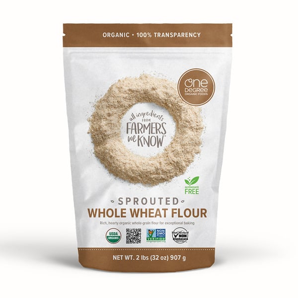 Bulk Cereals, Flours & Powders One Degree Organic Foods  Organic Sprouted Whole Wheat Flour hero