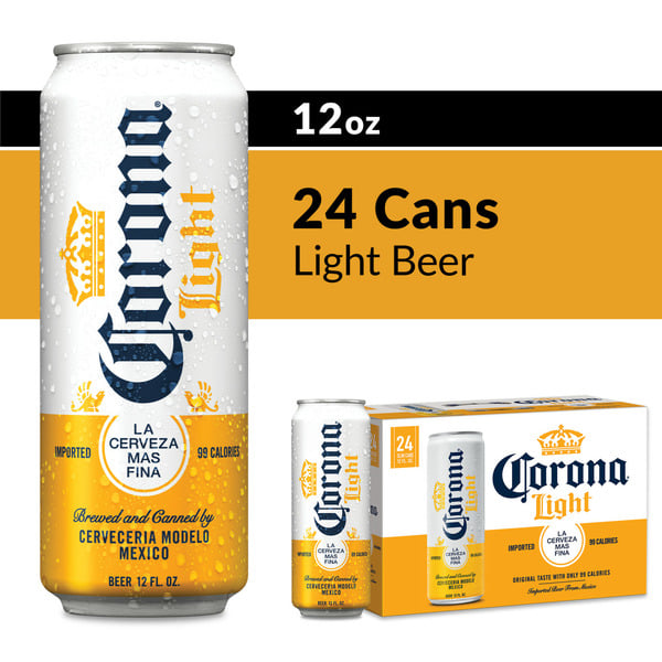 Beers & Coolers Corona Light Mexican Lager Import Lower Calorie* Light Beer Cans hero