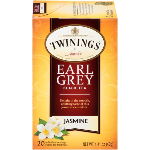 Tea Twinings Of London Earl Grey Jasmine Black Tea Bags hero