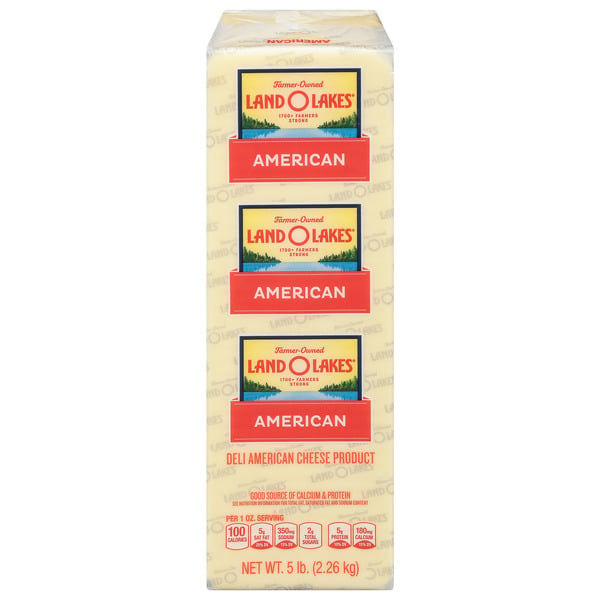 Sliced Deli Cheese Land O Lakes White American Cheese hero