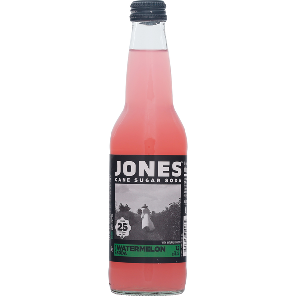 Juice & Nectars Jones Soda, Cane Sugar, Watermelon hero