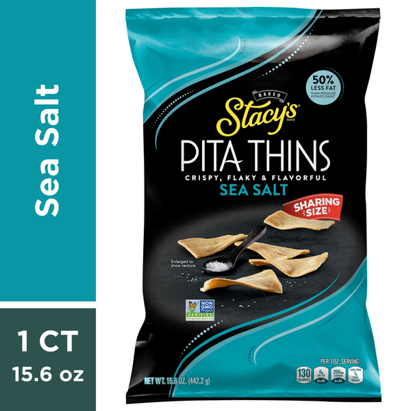 Chips & Pretzels Stacy's Sea Salt Regular Snacks hero