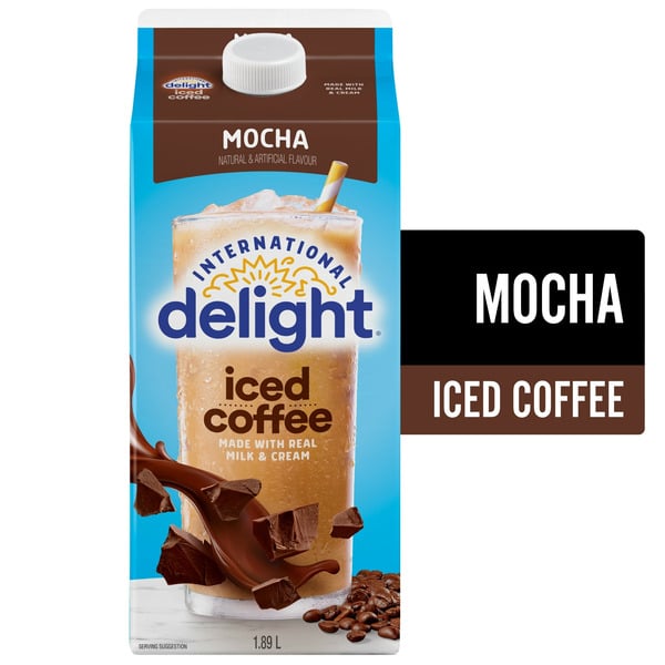 Coffee International Delight Iced Coffee, Mocha Flavoured, With Real Milk And Cream, 5 Servings hero