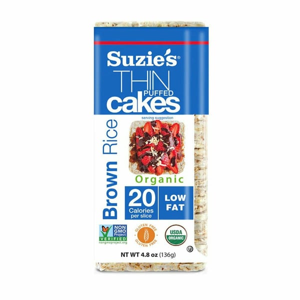 Crackers Suzie's Thin Cakes, Puffed, Brown Rice hero