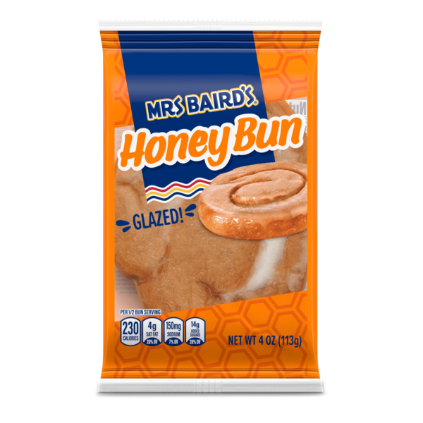 Buns & Rolls Mrs. Baird's Glazed Honey Bun hero