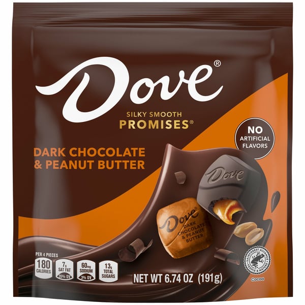 Candy, Chocolate & Gum Dove PROMISES Dark Chocolate & Peanut Butter Candy hero