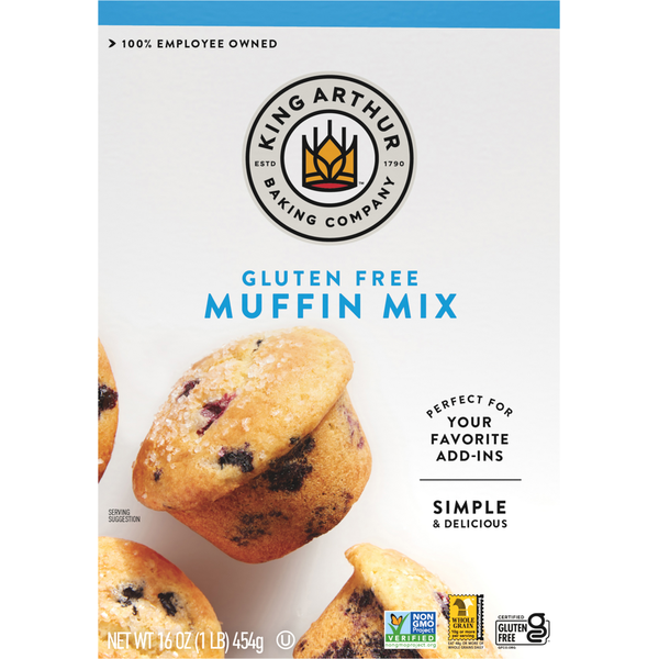 Doughs, Gelatins & Bake Mixes King Arthur Baking Company Muffin Mix, Gluten Free hero