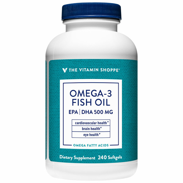 Fish Oil & Omegas The Vitamin Shoppe Omega 3 Fish Oil 1000 mg (240 Softgels) hero