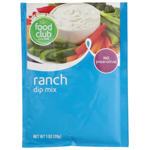 Instant Foods Food Club Ranch Dip Mix hero