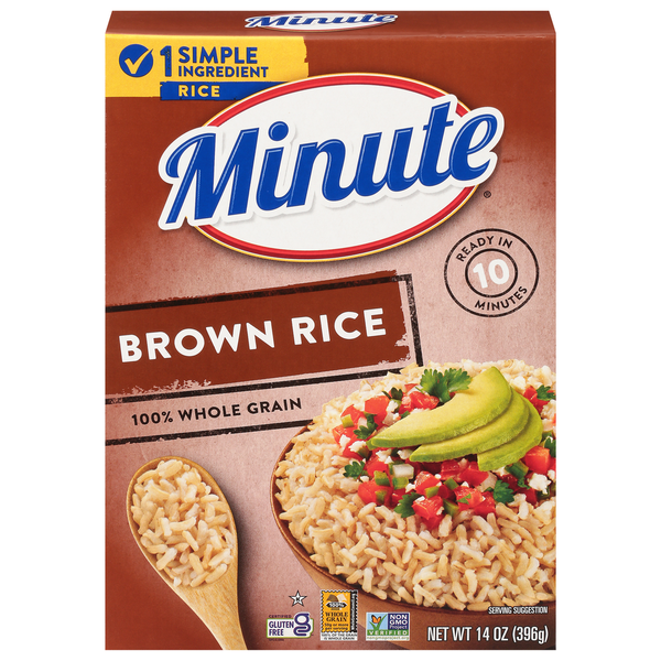 Grains, Rice & Dried Goods Minute Rice Rice, Brown, 100% Whole Grain hero