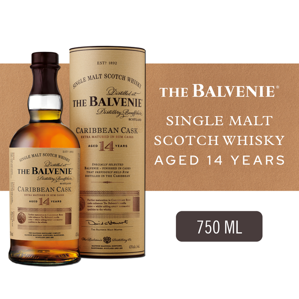 Whiskey The Balvenie Scotch Whisky, Single Malt, Caribbean Cask, 14 hero