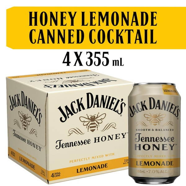 Coborn s Liquor Jack Daniel s Tennessee Honey and Lemonade Ready to Drink Whiskey Cocktail Same Day Delivery or Pickup Coborn s