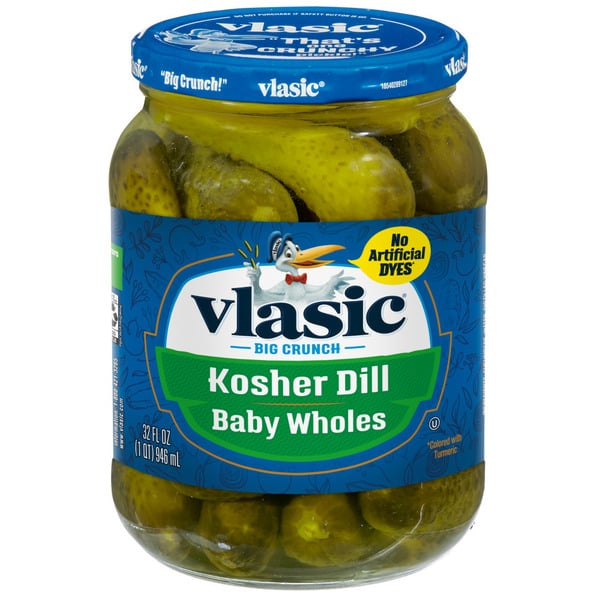 Pickled Goods & Olives Vlasic Keto Friendly Kosher Dill Baby Whole Pickles hero