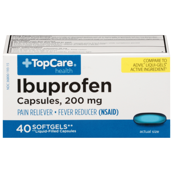 Muscles, Joints & Pain Relief TopCare Ibuprofen, 200 mg, Softgels hero