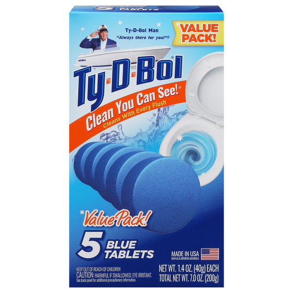 Cleaning Products Ty⬝D⬝Bol Blue Tablets, Value Pack hero