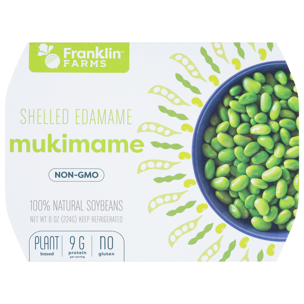 Packaged Vegetables & Fruits Franklin Farms Mukimame, Shelled Edamame hero