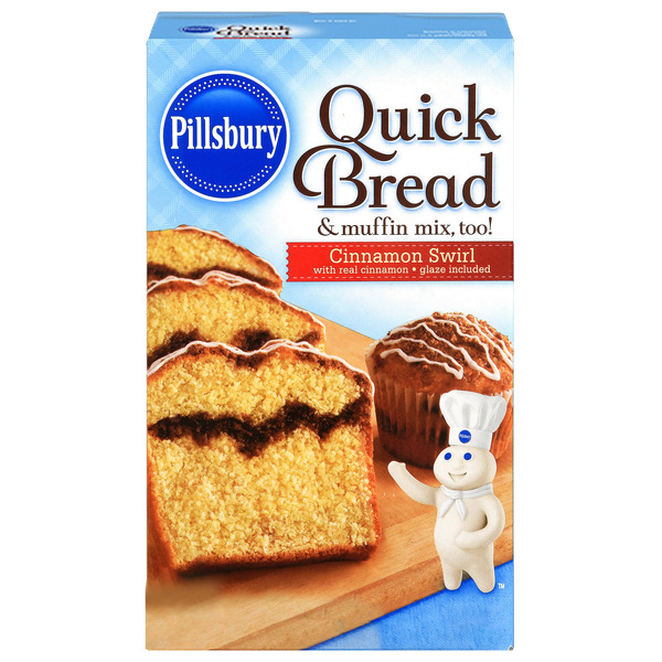 Frozen Breads & Doughs Pillsbury Cinnamon Swirl Quick Bread And Muffin Mix hero