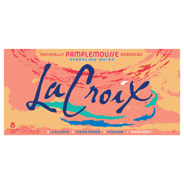 Water, Mixers & Sparkling Water LaCroix Sparkling Water, Pamplemousse hero