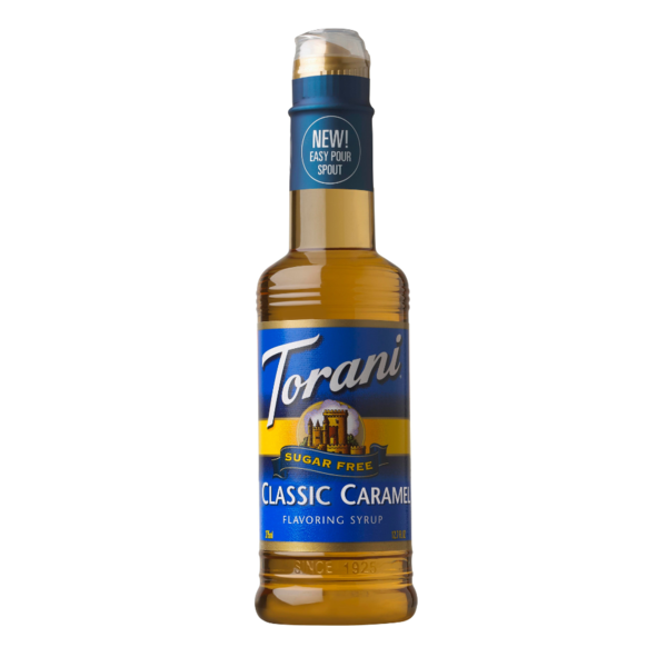 Coffee Torani Sugar Free Classic Caramel Syrup hero