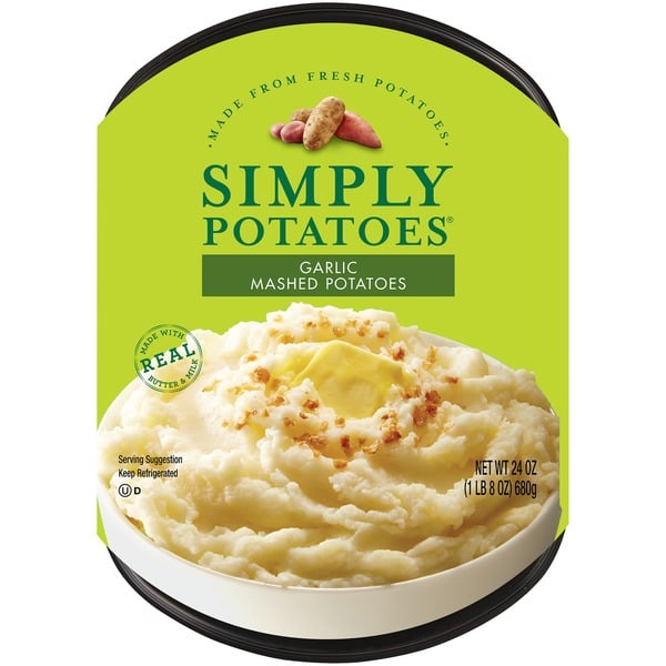 Frozen Meat & Seafood Simply Potatoes Mashed Potato, Garlic hero