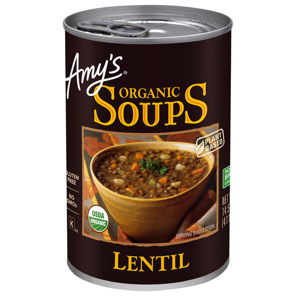 Soup, Stock & Broth Amy's Kitchen Organic Lentil Soup hero