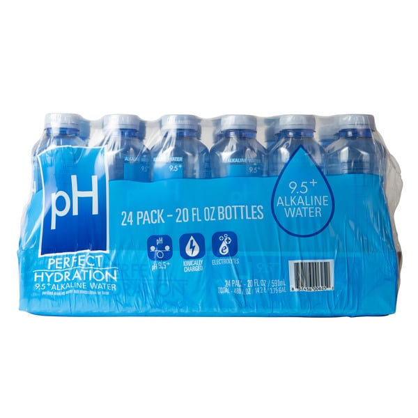 Water Perfect Hydration Alkaline Water, 24 x 20 fl oz hero