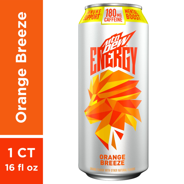 Energy & Sports Drinks Mountain Dew Energy Orange Breeze hero