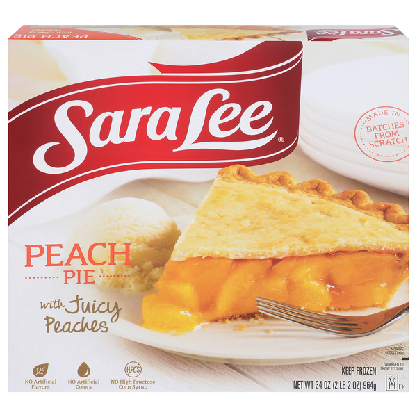 Frozen Dessert Sara Lee Pie, Peach hero