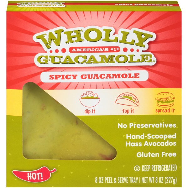 Fresh Dips & Tapenades Wholly Guacamole, Spicy hero