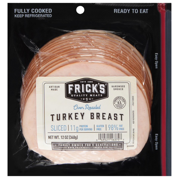 Packaged Poultry Frick's Turkey Breast, Oven Roasted, Sliced hero