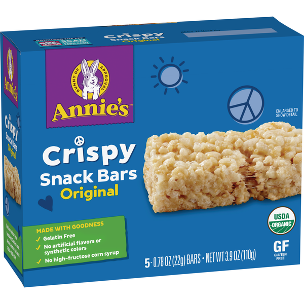 Cereal Annie's Organic Original Crispy Snack Bars hero